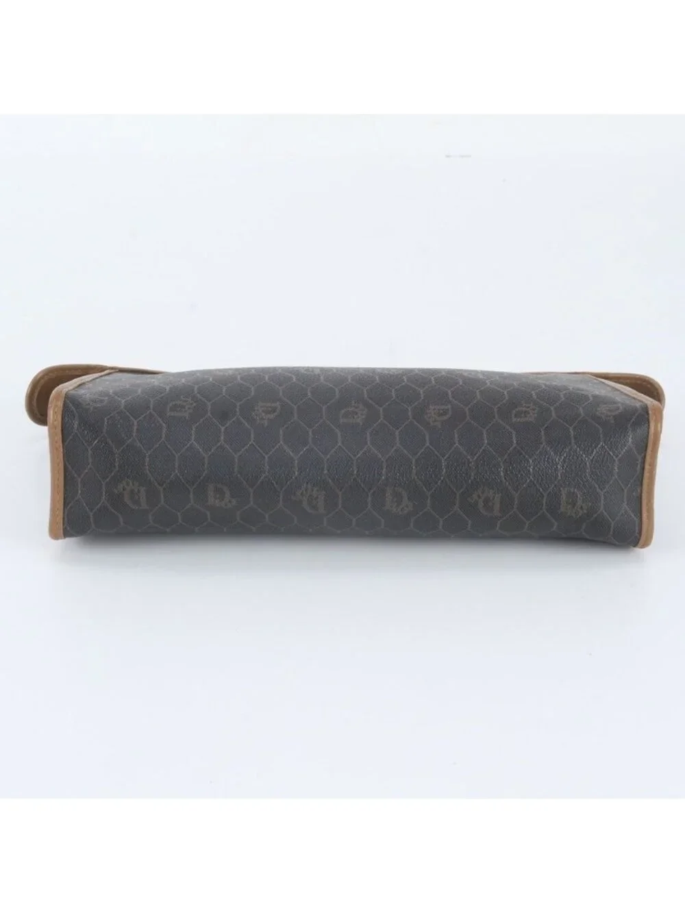 Dior Honeycomb Pattern Leather Clutch Pouch